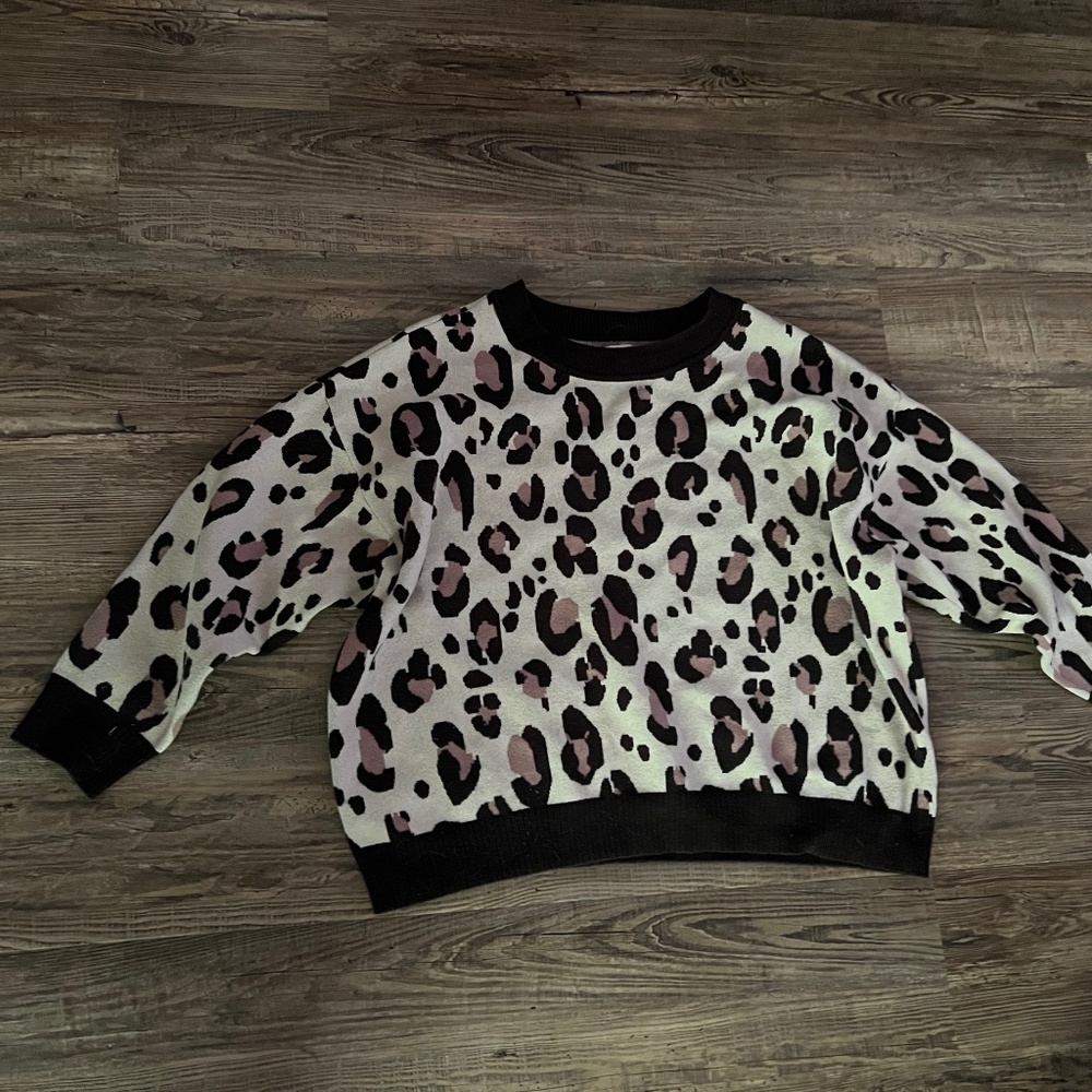 Women’s 3x Evri Cheetah Print Sweater